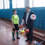 Голова Сумської обласної організації Народної Партії Іван Рішняк підтримав липоводолинську футбольну команду «Тріумф»